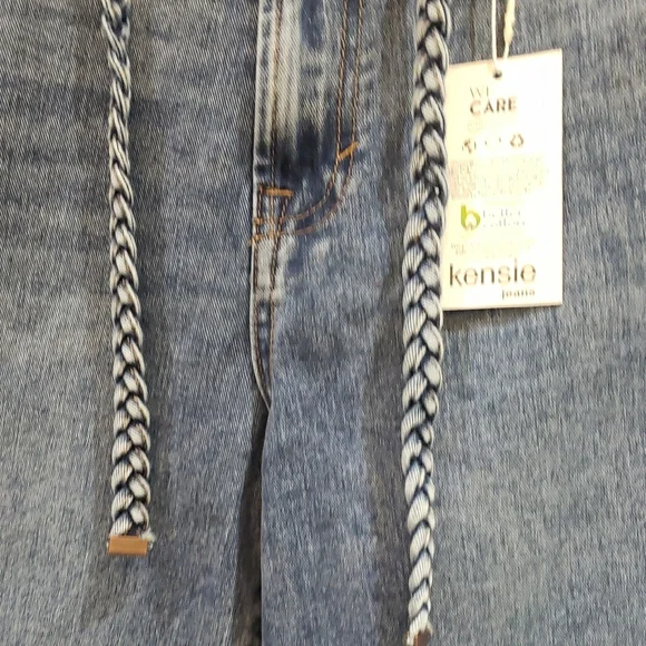 Mwt Kensie 31 Blue Relaxed Fit Jeans with High-Rise Waist and Full Length - Picture 6 of 8